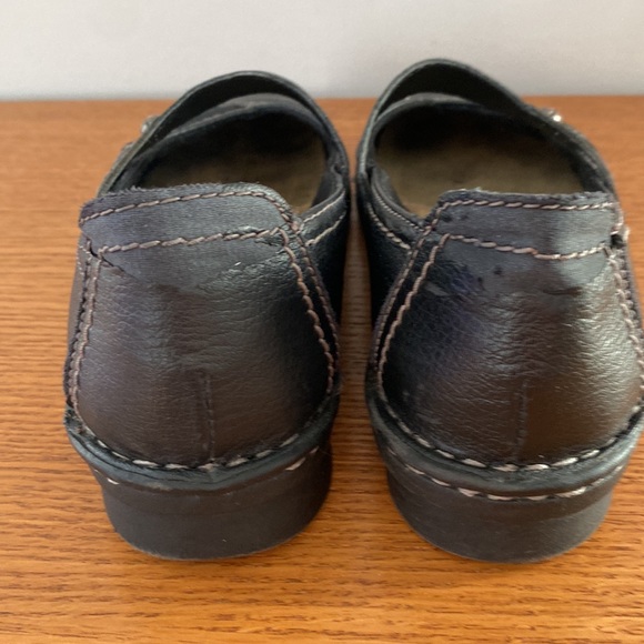 Bass Bryant Mary Jane black leather slip on shoes with white stitching. … - Picture 6 of 13